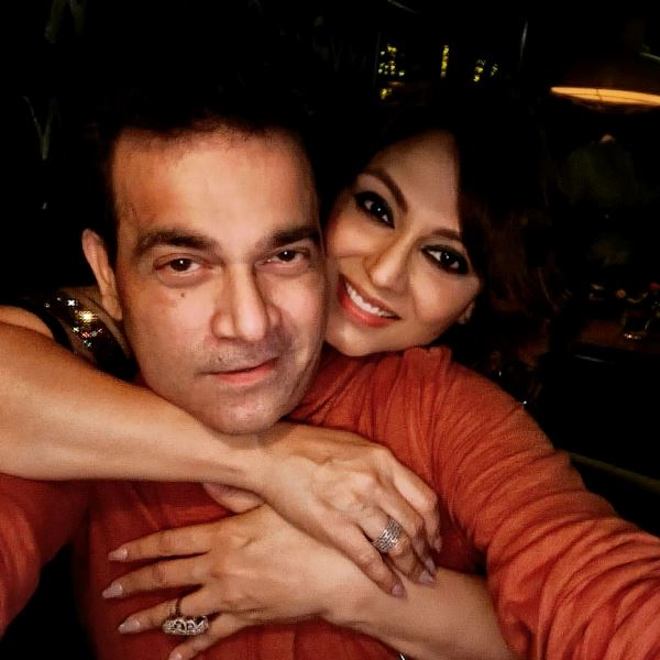 Anjali Mukhi with Husband