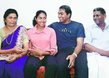 Anju Bobby George Parents